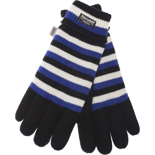 Gants Tricotés Pour Hommes Fan Avec Doublure Thermique Thinsulate, Matière Tricotée 100% Coton, Football.[V954]