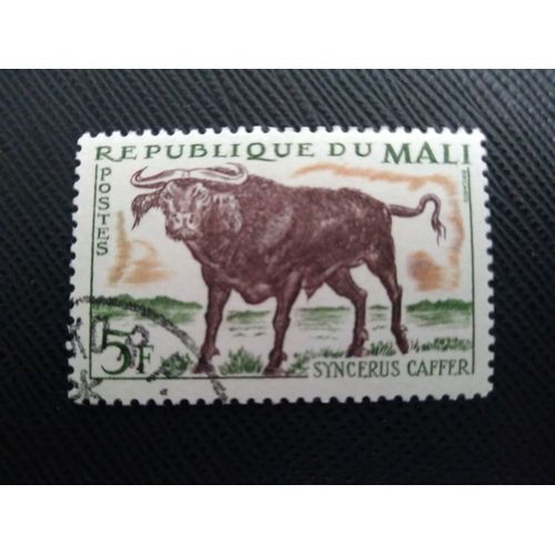 Timbre Mali Yt 72 Buffle D'afrique (Syncerus Caffer) 1965 ( 050109 )