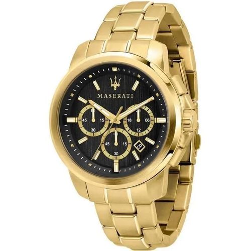 Montre - Maserati - Successo R8873621013 - Sport - Quartz - Analogique - Acier Inoxydable Plaqué Or