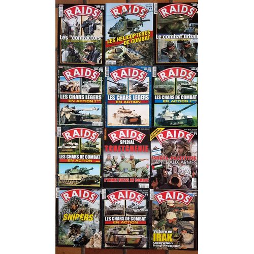 Raids - Lot De 12 Revues