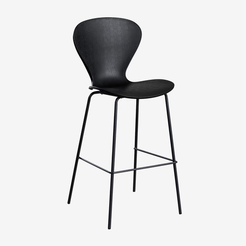 Pack De 2 Tabourets Hauts Uit Noir Noir ¿76 Cm
