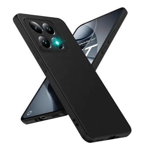 Coque Pour Xiaomi 14t 5g - Housse Etui Silicone Gel Fine + Verre Trempe - Noir