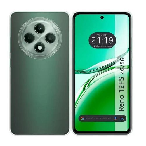 Coque Pour Oppo Reno 12 F Et Reno 12 Fs 5g - Housse Etui Silicone Gel Fine + Verre Trempe - Transparent Tpu