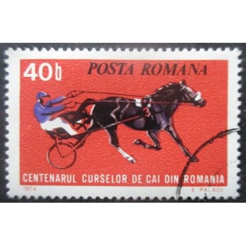 Roumanie N°2828 Hippisme Oblitéré