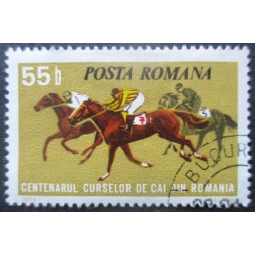 Roumanie N°2829 Hippisme Oblitéré