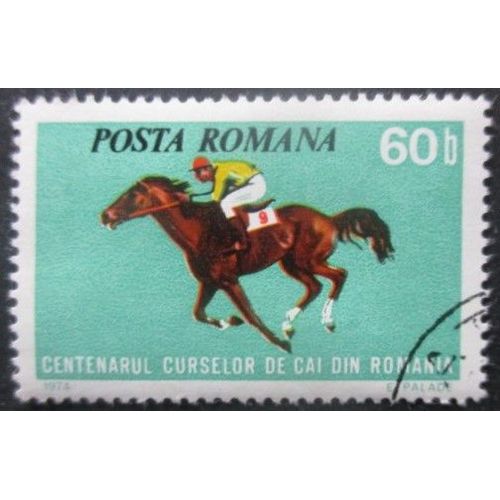 Roumanie N°2830 Hippisme Oblitéré
