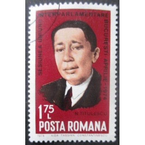Roumanie N°2834 N. Titulescu Oblitéré