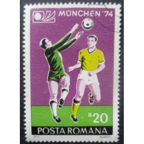 Roumanie N°2846 Coupe Du Monde De Football Allemagne 1974 Oblitéré