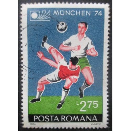 Roumanie N°2850 Coupe Du Monde De Football Allemagne 1974 Oblitéré