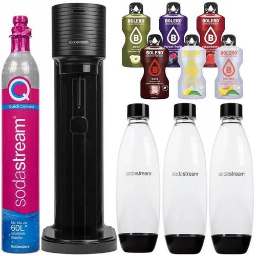Saturateur SodaStream GAIA Set avec 3 Bouteilles + Accessoires