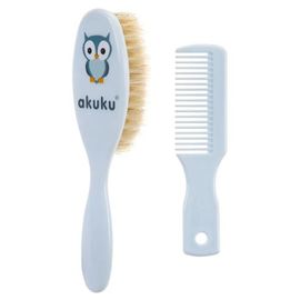 Brosse Poils Naturels + Peigne Bébé Akuku