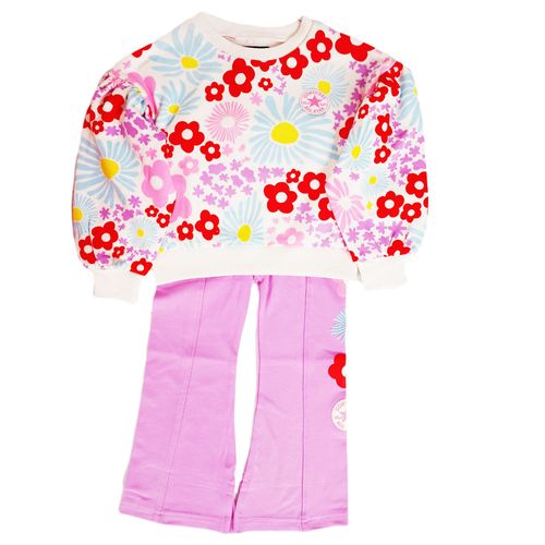 Survêtement Printed Crew & Legging Rose - 3cf504-P9q - 6-7 A