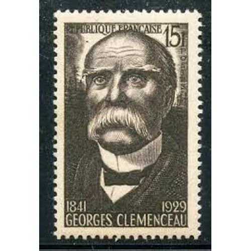 33ème Anniversaire De L'armistice : Georges Clémenceau Année 1951 N° 918 Yvert Et Tellier Luxe