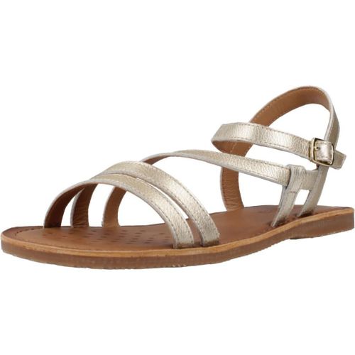 Chaussures Geox J Sandal Eolie Girl Colour D¿or
