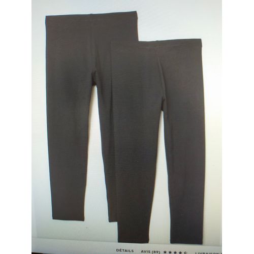 Lot De 2 Corsaires / Leggings / Caleçons Courts Noirs Xxs Neufs