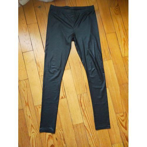 Legging / Caleçon Long Forplay En Simili Cuir Noir S-M (Indiqué Xs)