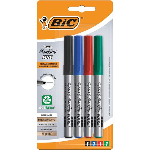 Bic Marqueur Permanent Marking Pocket Ecolutions, Blister