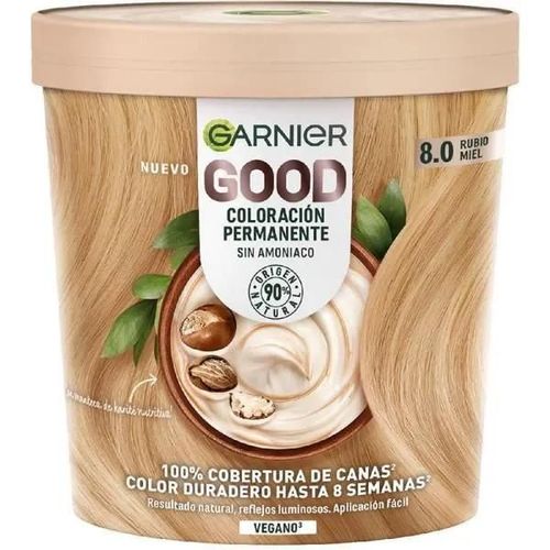 Coloration Permanente - Garnier - Good - Sans Ammoniaque - Rubio Miel - Cheveux Normaux 