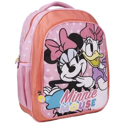 CERD- LIFE'S LITTLE MOMENTS Cartable Scolaire Taille Moyenne Minnie Mouse - Rose - 31x14x41 cm - en Polyester - Fermeture -clair et