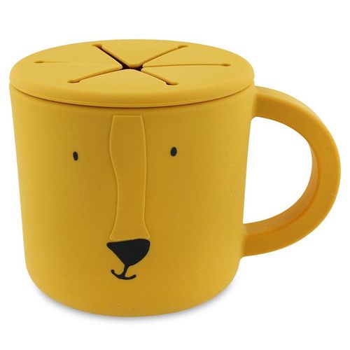 Tasse Snack Silicone Mr Lion - Jaune