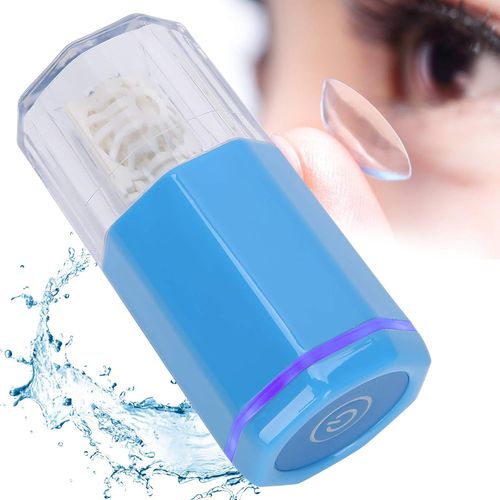 Lave-Lentilles De, Étui À Lentilles De, Outils De Nettoyage De Lentilles De Portables, Nettoyeur Automatique À Ultrasons Pour La Maison Ou Les Voyages(Bleu)[DET11880]