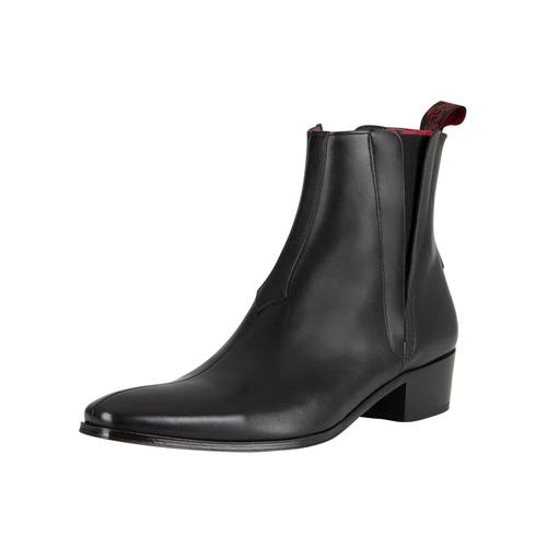 Jeffery West Bottes Carlito En Cuir Noir