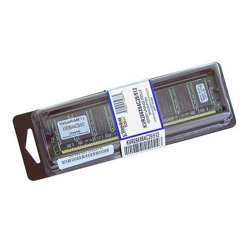 Kingston - Valueram - KVR266X64C25/512 - 512MB - 266MHz - PC2100 - DIMM - CL2.5