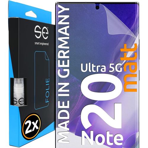 2x Se Film De Protection 3d Antireflet Pour Samsung Galaxy Note 20 Ultra 5g, Auto-Réparateur, Compatible Empreinte & Faceid, Installation Sans Bulles, Résistant Aux Chocs Et Rayures, Allemag[X1078]