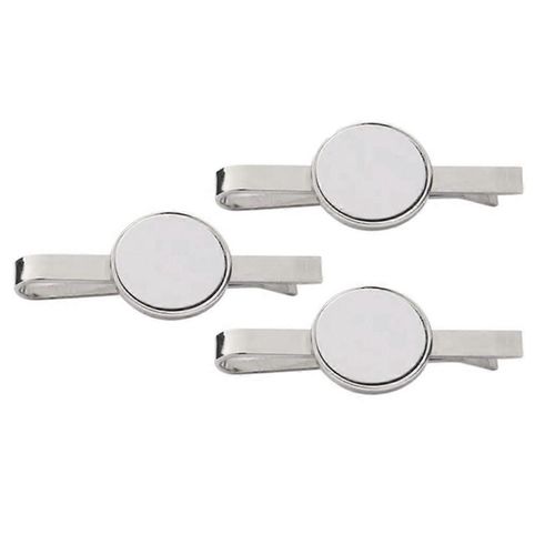 Sublimation Pince À Cravate Blancs Pour Hommes Barres De Cravate En Métal Transfert De Chaleur Bricolage Épingles À Cravate Pince Pince À Pince Pour Mariage Anniversaire Entreprise