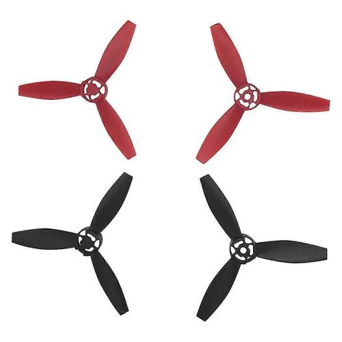 4pcs Convient Pour Parrot Bebop 2 Pales D¿Hélice Drone Accessoires De Drone Noir + Rouge-Générique