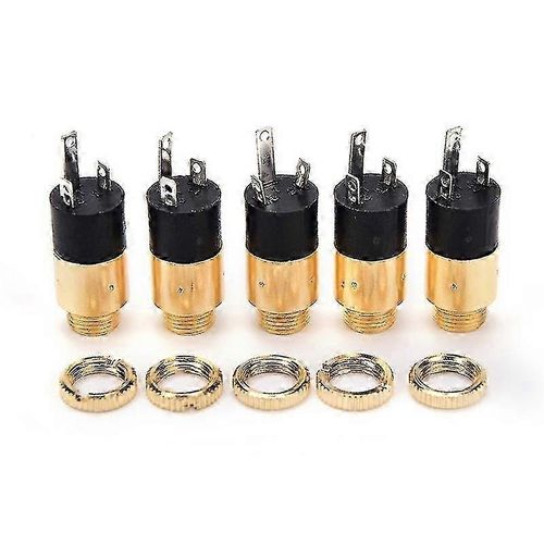 5Pcs Pj392 3.5Mm Stéréo Femelle Sockect Jack 3.5 Audio Casque Connecteur Or