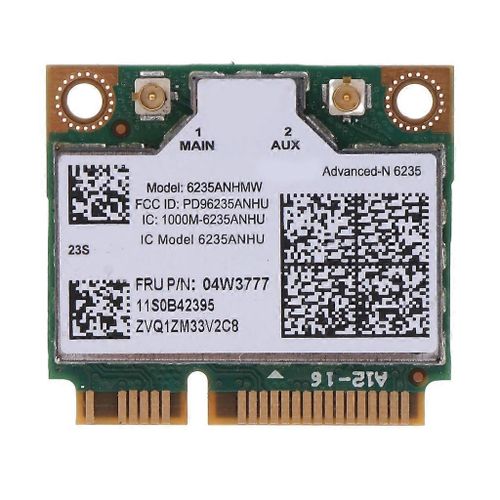 6235ANHMW 2.4G/ 5G BT4.0 Mini PCI-e Carte réseau sans fil double bande pour M73Z