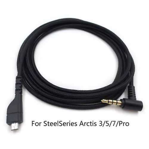 Câble anti-âge de ligne de 200 cm de long pour casque de jeu Arctis 3/5/7/Pro