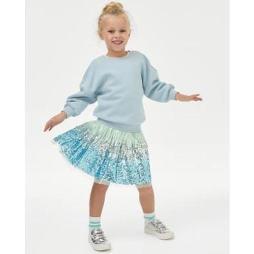 Mini Jupe Style Tutu À Taille Élastique Multicolore