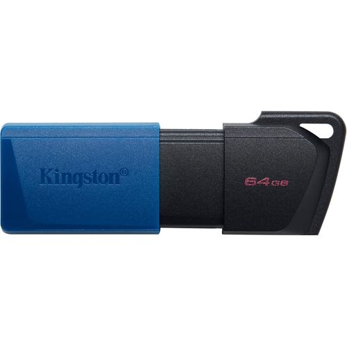 Kingston Datatraveler Exodia M Clé Usb 3.2 Gen 1 Dtxm/64Gb - Avec Capuchon Mobile (Noir + Bleu)[Q06]
