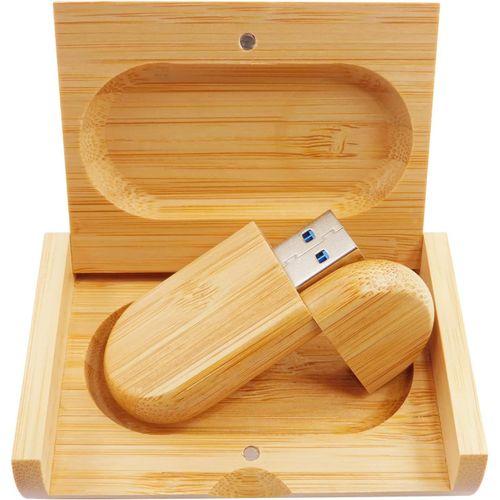 Bamboo Clés Usb Flash Drive Memory Stick Clé Usb Pen Drive Cadeau D'Anniversaire (32Gb Usb3.0)[Q3296]