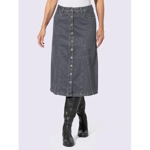 Jupe En Jean Qualité Coton Doux Sur La Peau - - Denim Gris