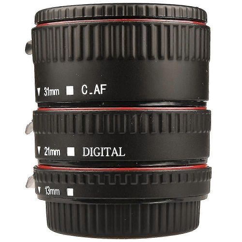 Ensemble de tubes d¿extension macro 3 bagues de mise au point automatique et objectif de reflex compatibles pour les canons tous Ef And-hao