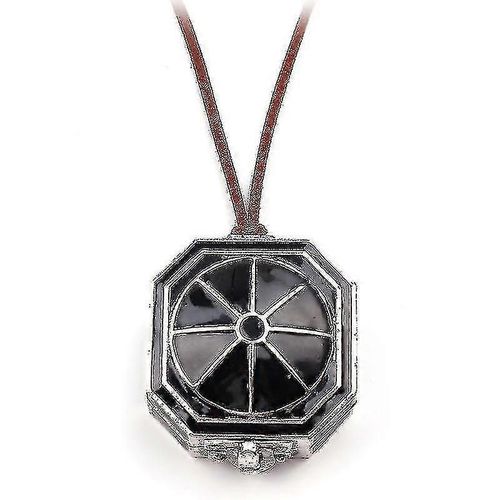 Pirates Des Caraïbes Boussole Collier Bijoux Vintage Médaillon Jack Pendentifs Hommes Corde Long Noir Émail Costume Collier