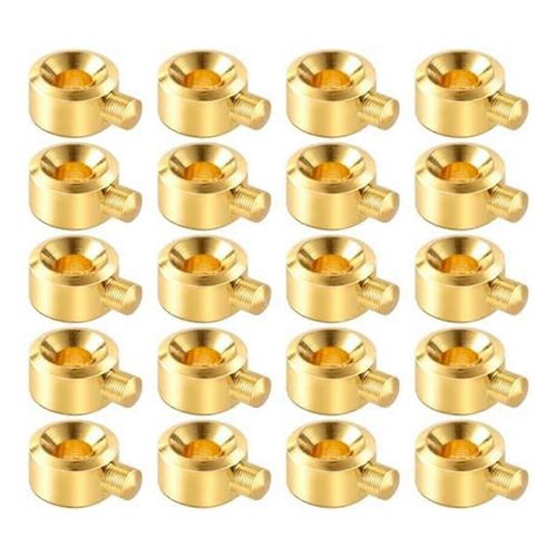20pcs Perles À Écraser Pour La Fabrication De Bijoux, Perles D¿Espacement En Argent Perle En Métal Bouchon Pendentif À Sertir Pour Bracelet Collier B