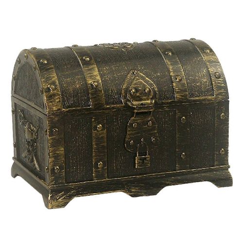 Bronze Round Hunt Pirate Boîte Cachée En Plastique Décoratif Maison Jeu Pour Les Enfants Rétro Décoration Cadeaux