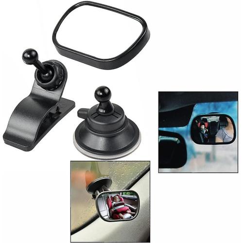 Car Interior Safety Seat Rearview Mirror, Baby Rear View Mirror, Adjustable Watch Rearview