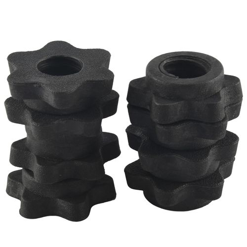 4 Paires D¿Écrou Hexagonal D¿Haltères, Écrou De Tige D¿Haltères, Colliers Pour Barres D¿Haltères D¿Entraînement Sportifs