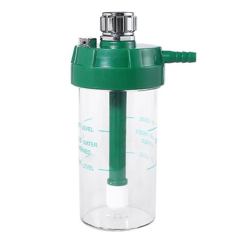 Bouteille d¿humidificateur se connecter avec régulateur de pression d¿oxygène gazeux 200mL manomètre