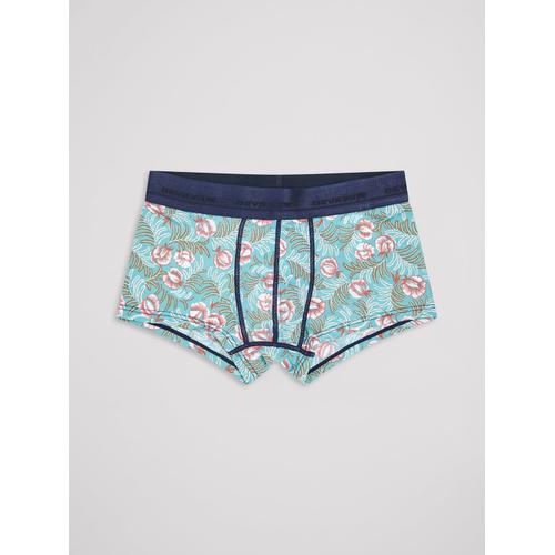 Shorty Fleuri - Turquoise - L