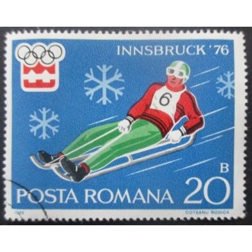 Roumanie N°2937 Jeux Olympiques D'innsbruck 1976 Oblitéré