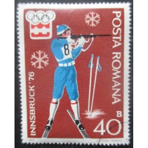 Roumanie N°2938 Jeux Olympiques D'innsbruck 1976 Oblitéré