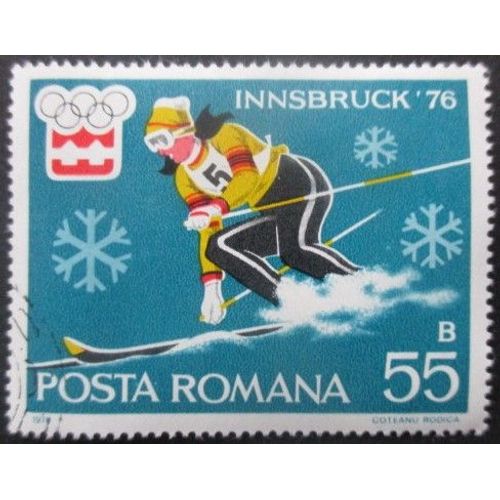 Roumanie N°2939 Jeux Olympiques D'innsbruck 1976 Oblitéré