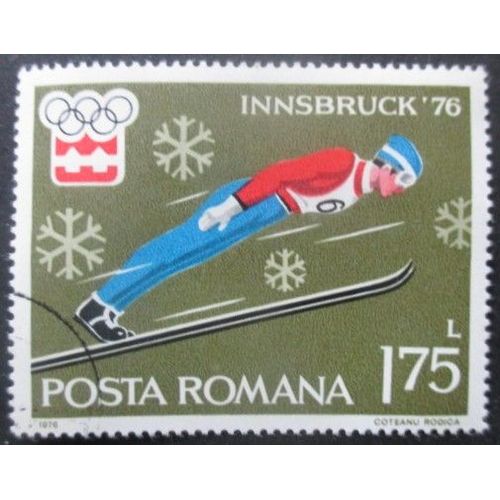 Roumanie N°2940 Jeux Olympiques D'innsbruck 1976 Oblitéré