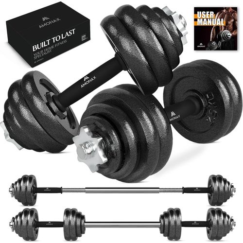 Haltere Musculation 15 20 30 Kg,Alteres Barre Poids Musculation Reglable Homme Femme,Sport Maison Materiel Poids À Domicile Haltérophilie,Set Haltères De Fitness Dumbbell Kit.[Y34]